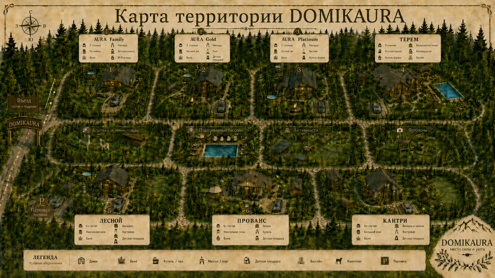 Карта территории комплекса